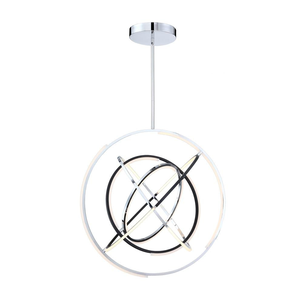Trilogy Collection Integrated LED 32 in. Pendant, Polished Nickel