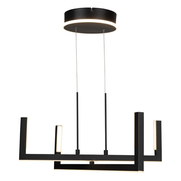 Silicon Valley Collection Integrated LED Chandelier, Black