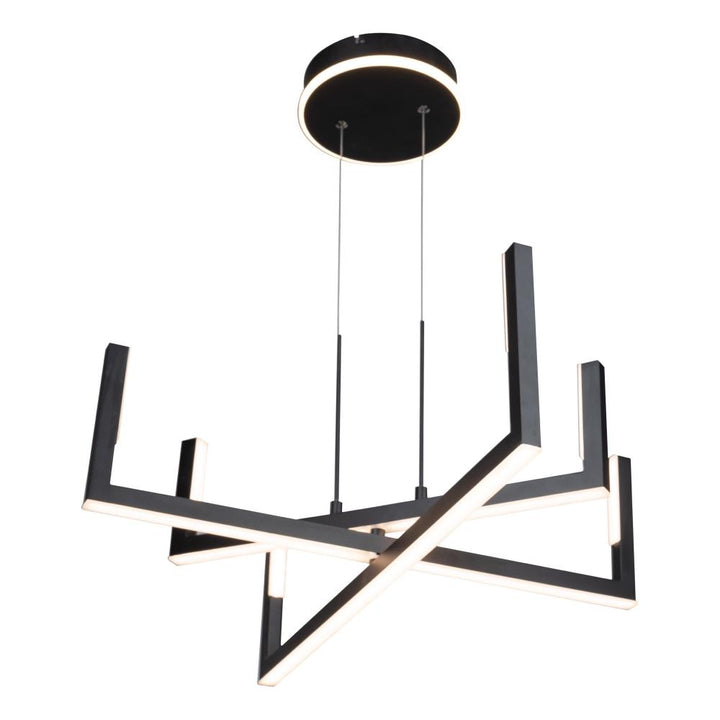 Silicon Valley Collection Integrated LED Chandelier, Black