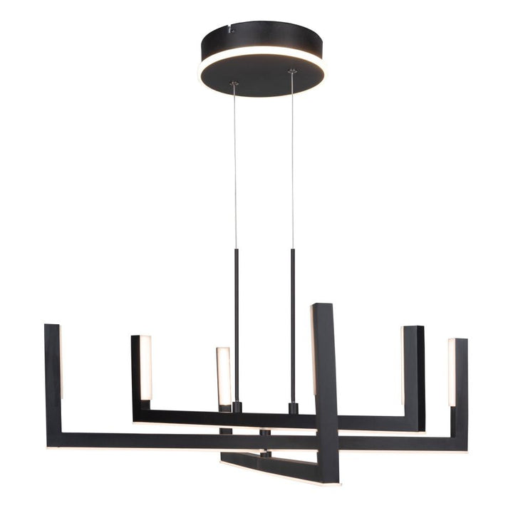 Silicon Valley Collection Integrated LED Chandelier, Black