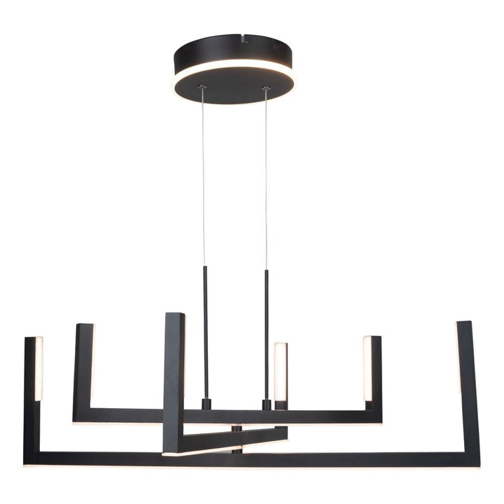 Silicon Valley Collection Integrated LED Chandelier, Black