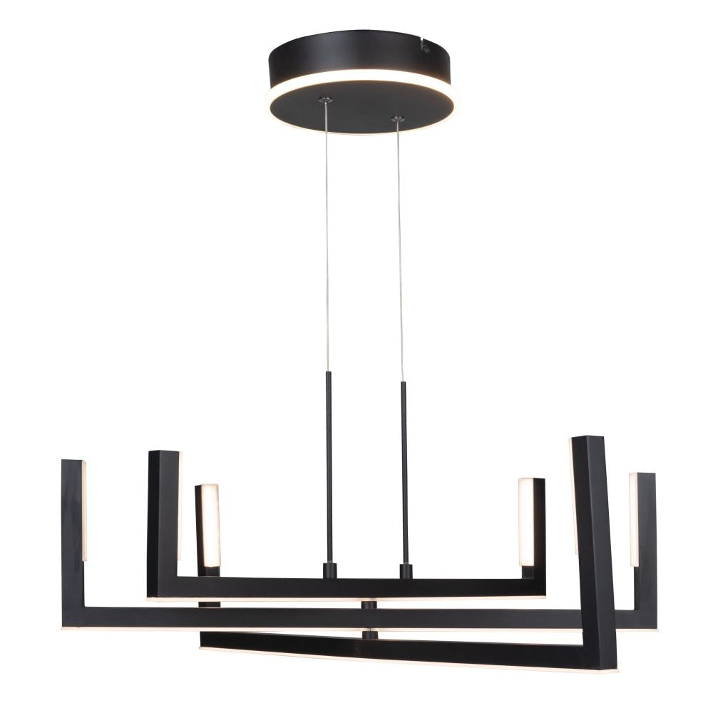 Silicon Valley Collection Integrated LED Chandelier, Black