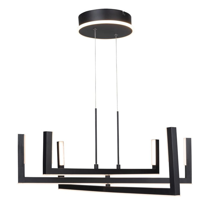 Silicon Valley Collection Integrated LED Chandelier, Black