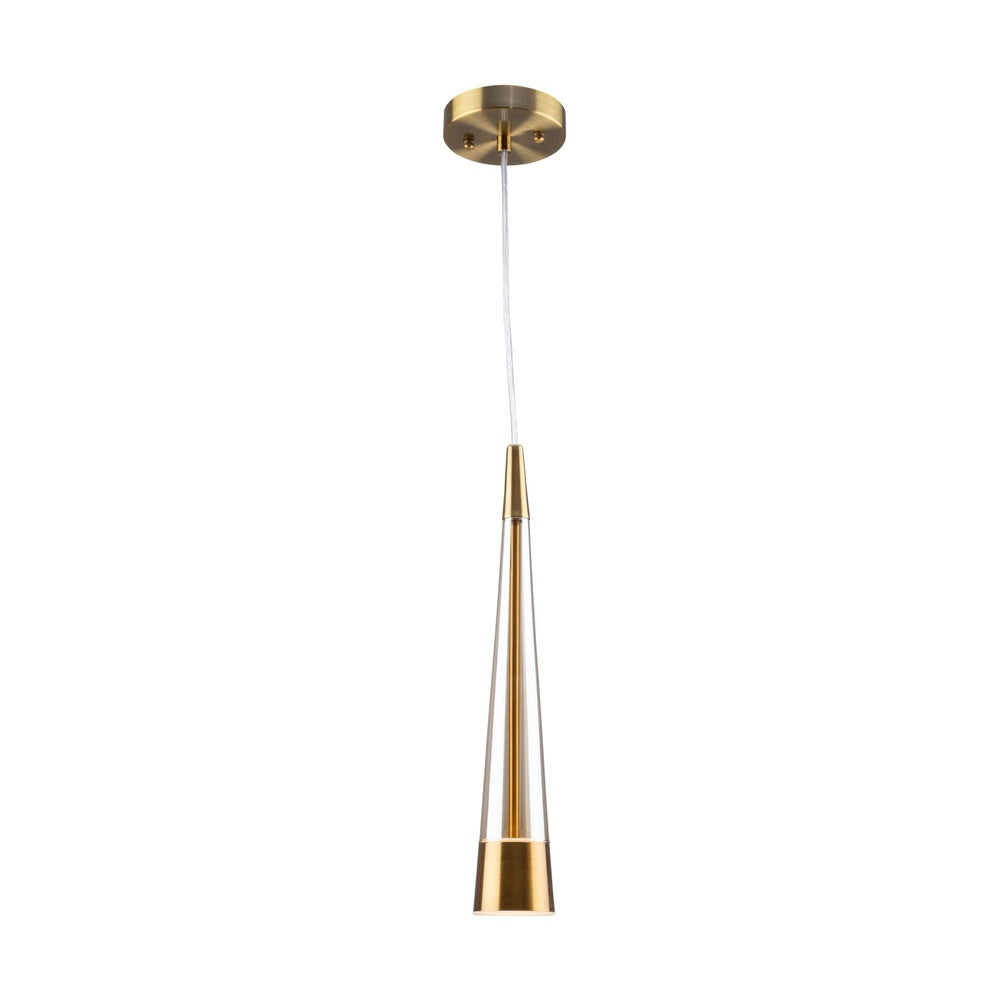 Sunnyvale Collection 1-Light Pendant Brass