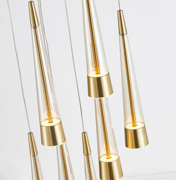 Sunnyvale Collection 9-Light Chandelier Brass