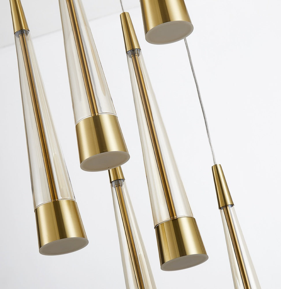 Sunnyvale Collection 9-Light Chandelier Brass