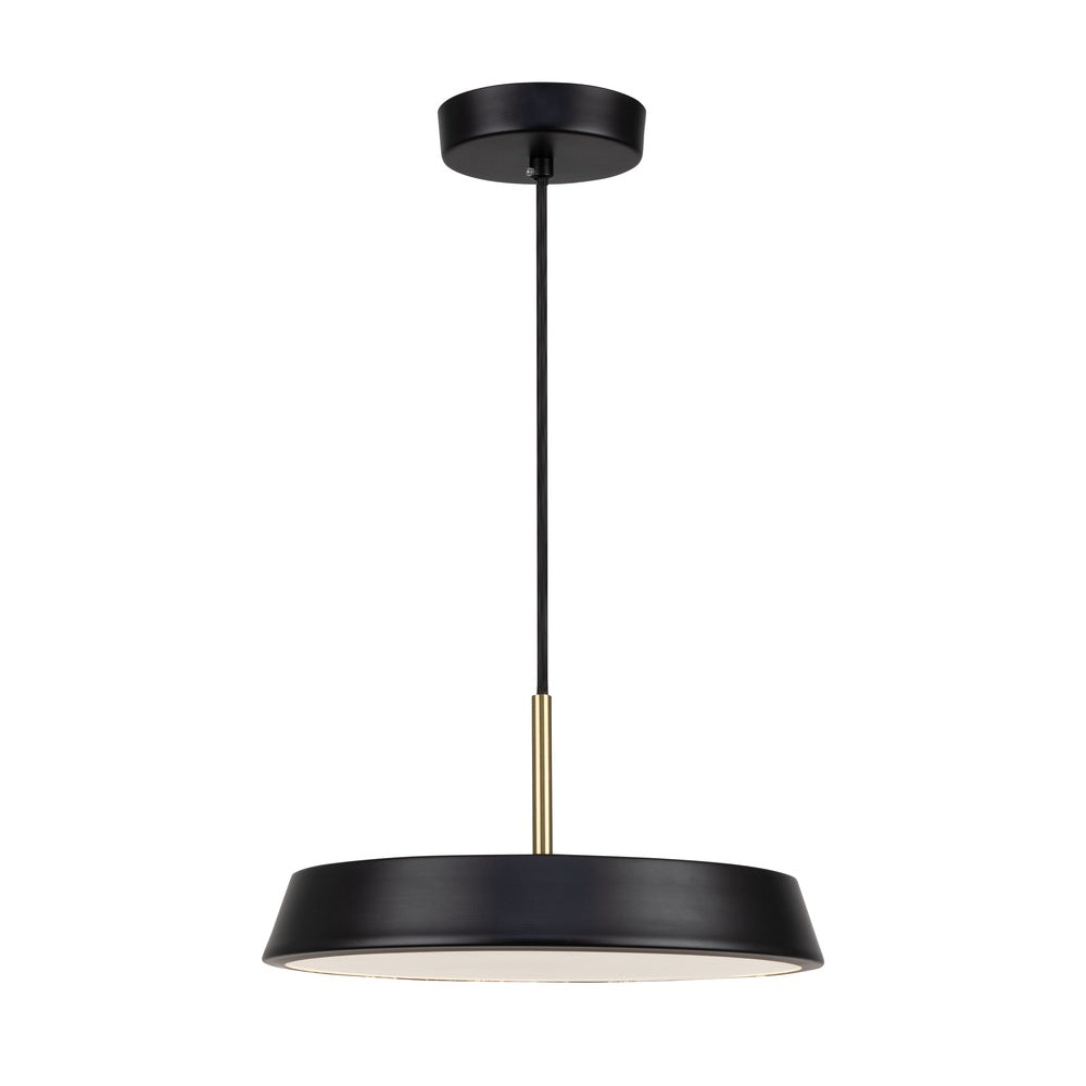 Lexi Collection 1-Light 12" Pendant Black