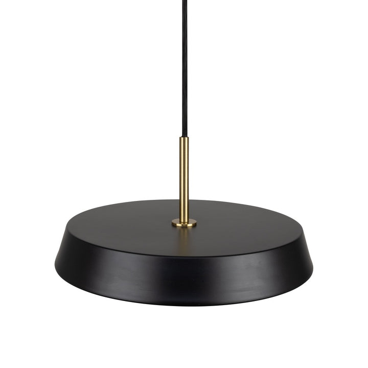 Lexi Collection 1-Light 12" Pendant Black