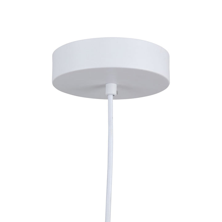Lexi Collection 1-Light 12" Pendant White