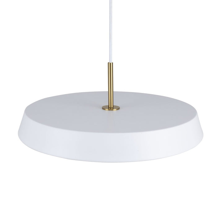 Lexi Collection 1-Light 12" Pendant White
