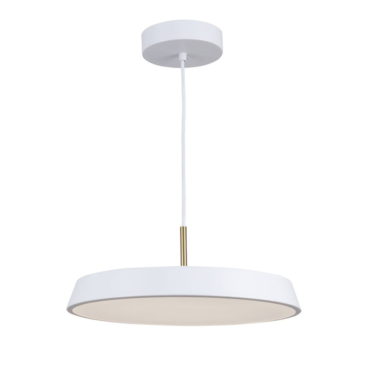 Lexi Collection 1-Light 16" Pendant White