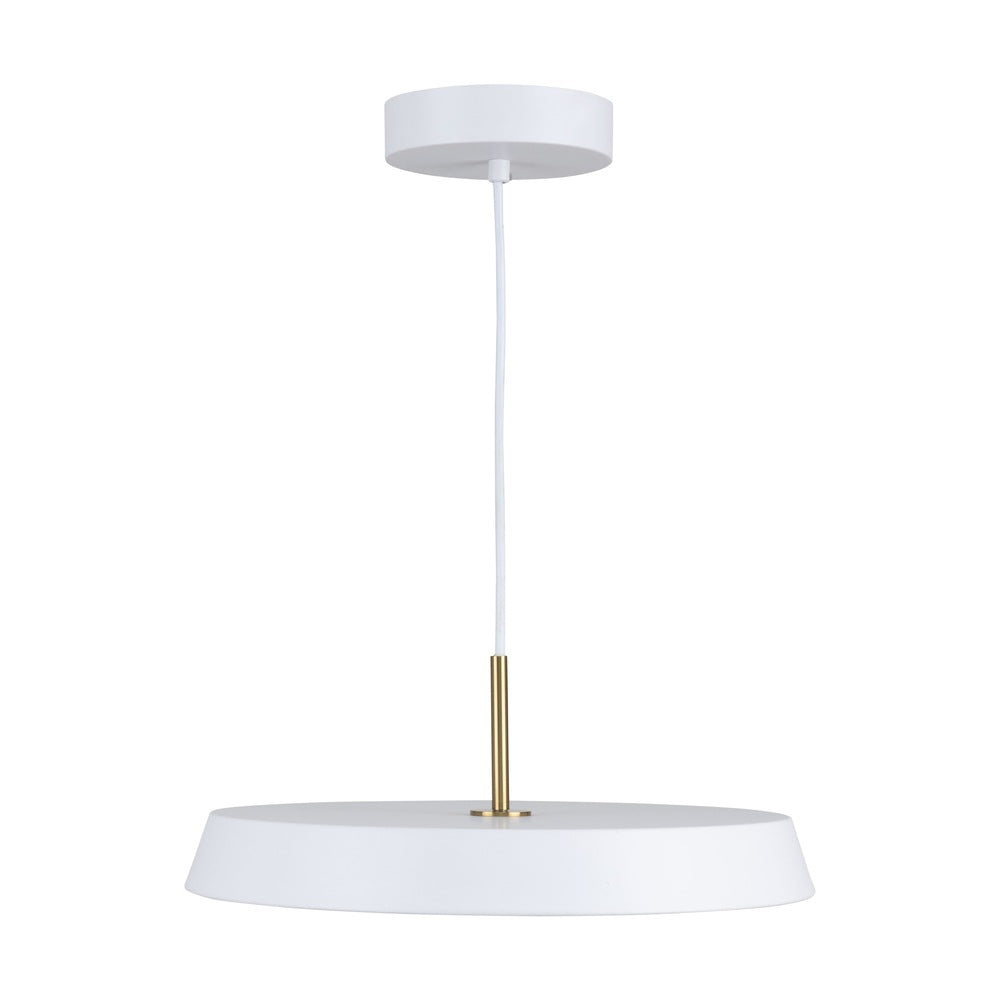 Lexi Collection 1-Light 16" Pendant White