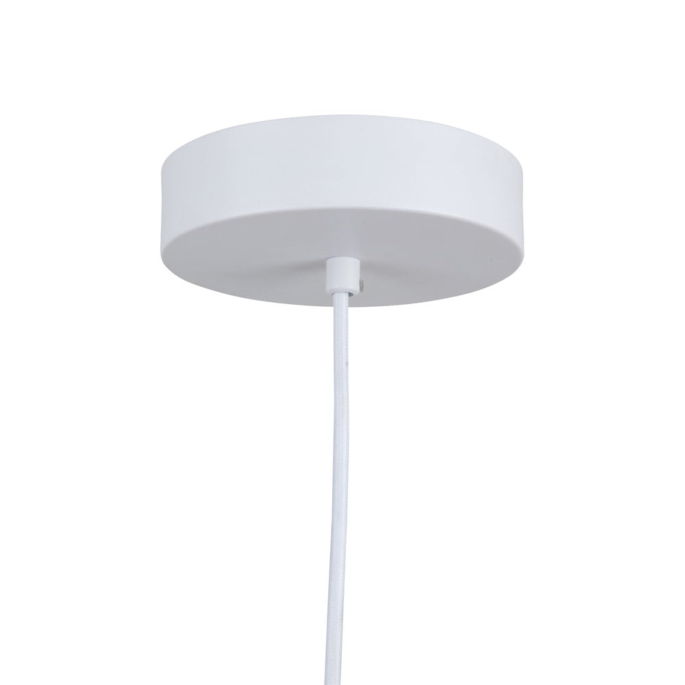 Lexi Collection 1-Light 16" Pendant White