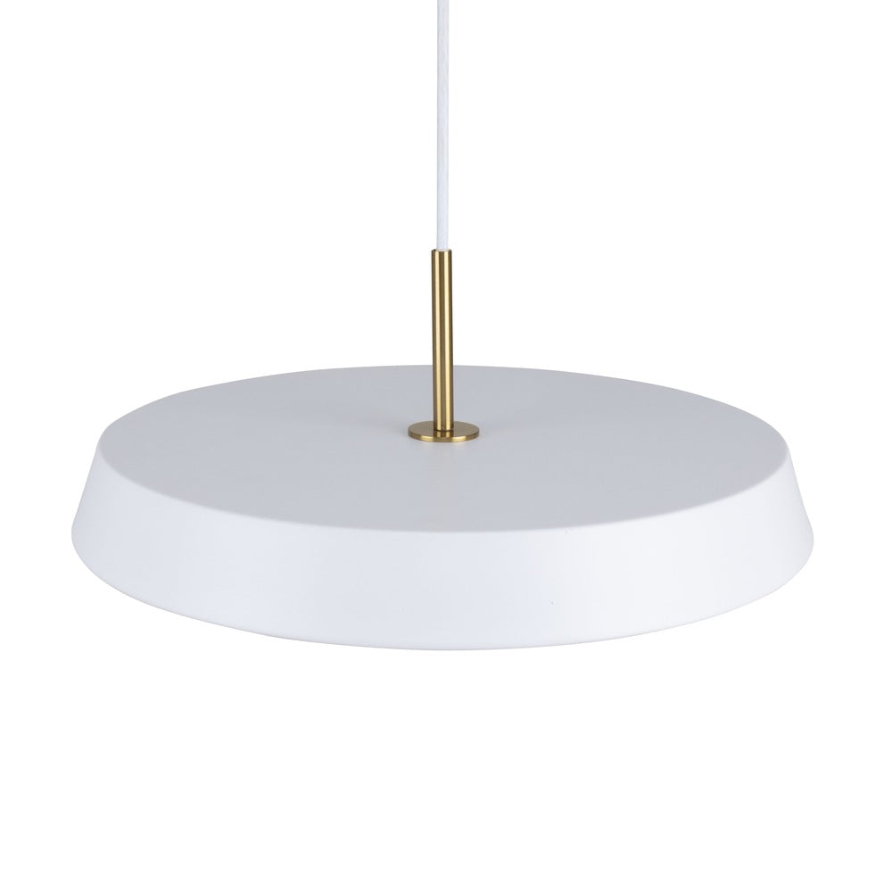 Lexi Collection 1-Light 16" Pendant White