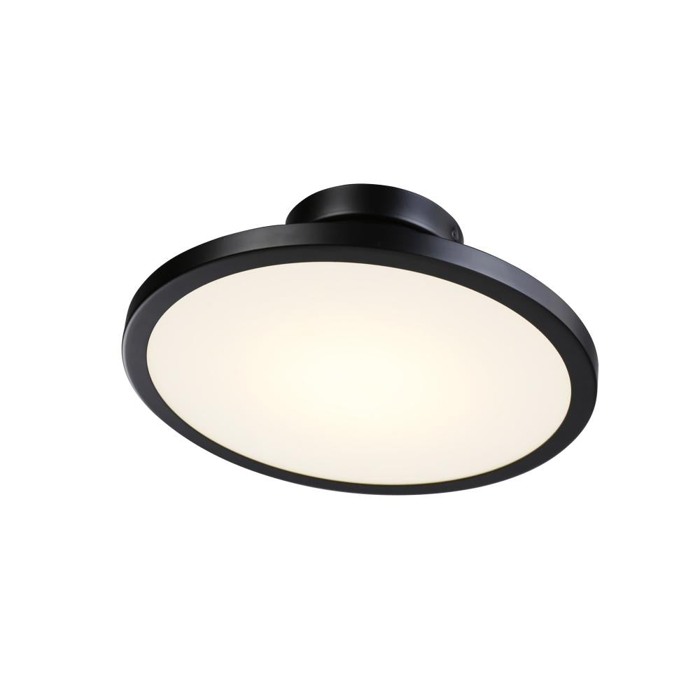 Lucida Collection Integrated LED Flush Mount, Black