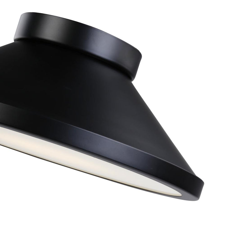 Lucida Collection Integrated LED Flush Mount, Black