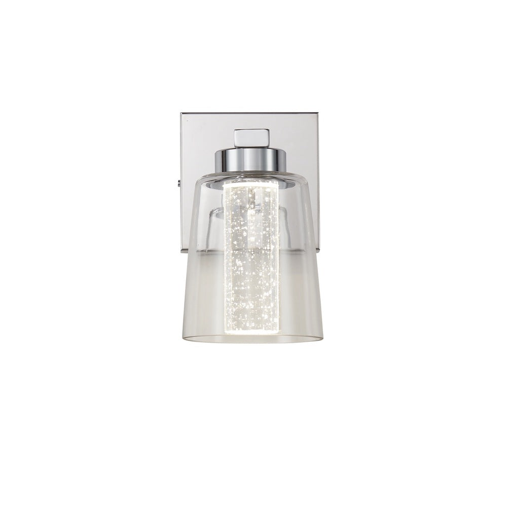 Dalton Collection 1-Light Bathroom Sconce Chrome