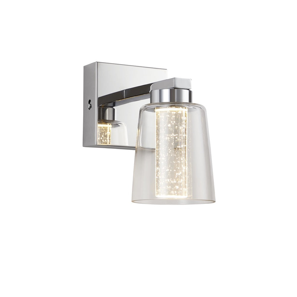Dalton Collection 1-Light Bathroom Sconce Chrome