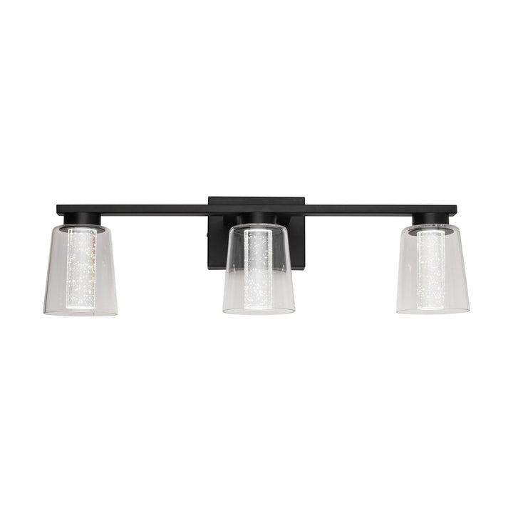 Dalton Collection 3-Light Bathroom Vanity Fixture Black