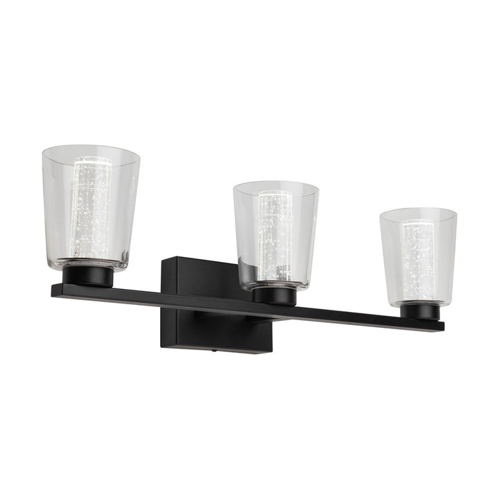 Dalton Collection 3-Light Bathroom Vanity Fixture Black