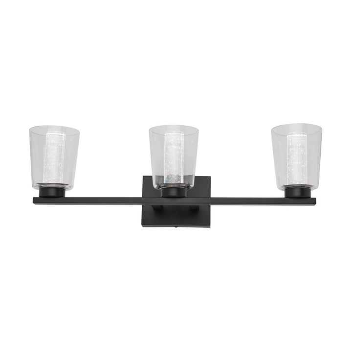 Dalton Collection 3-Light Bathroom Vanity Fixture Black
