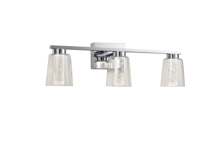 Dalton Collection 3-Light Bathroom Vanity Fixture Chrome