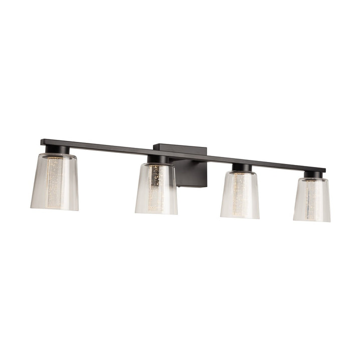 Dalton Collection 4-Light Bathroom Vanity Fixture Black