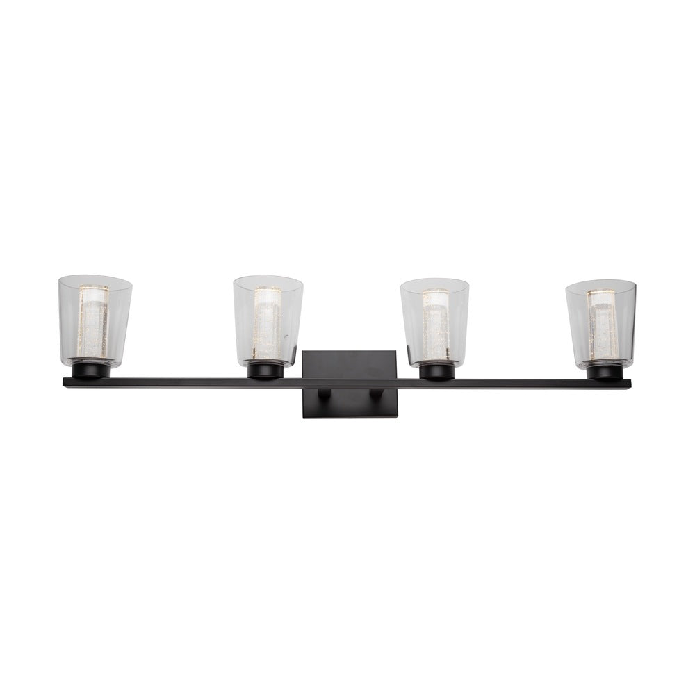 Dalton Collection 4-Light Bathroom Vanity Fixture Black