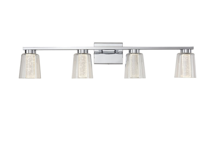 Dalton Collection 4-Light Bathroom Vanity Fixture Chrome