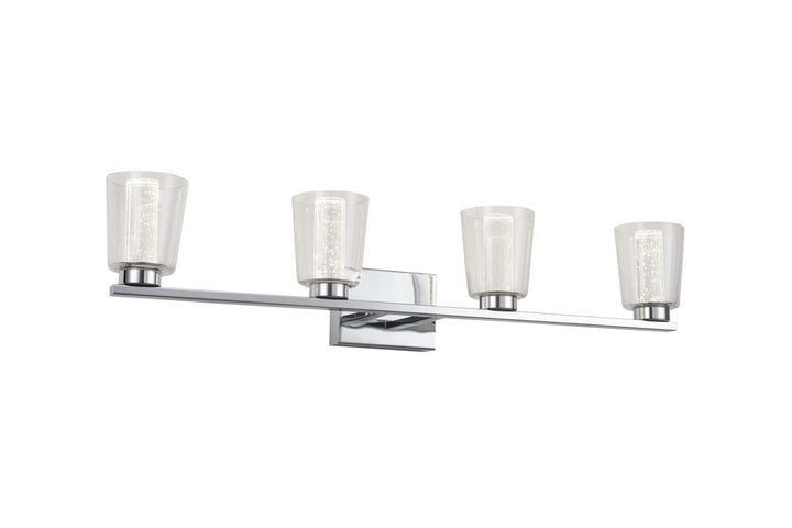 Dalton Collection 4-Light Bathroom Vanity Fixture Chrome