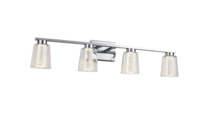 Dalton Collection 4-Light Bathroom Vanity Fixture Chrome