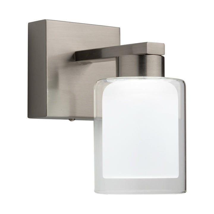 Saville Collection 1-Light Bathroom Sconce Brushed Nickel