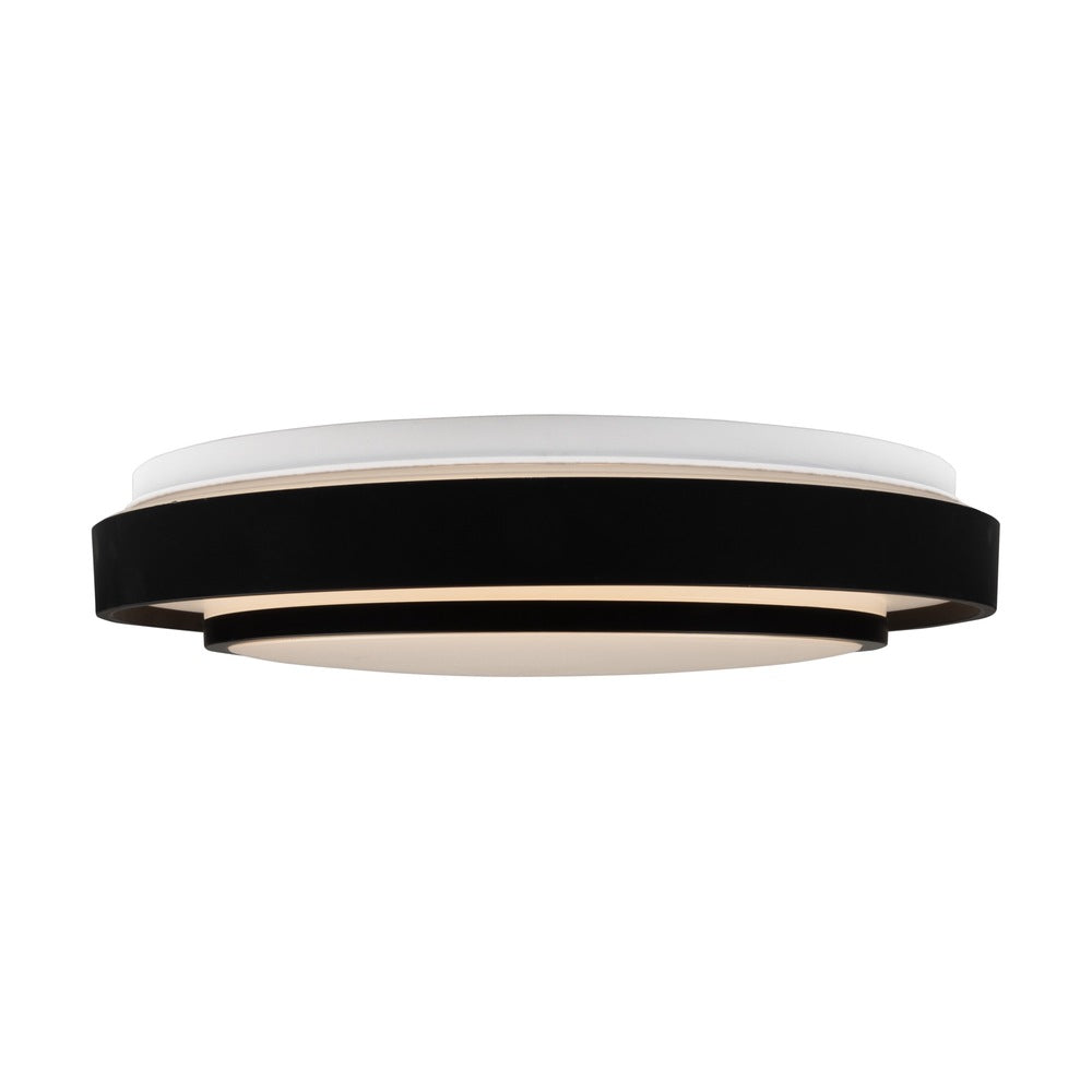 Aziza Collection 1-Light 15" Flush Mount Black