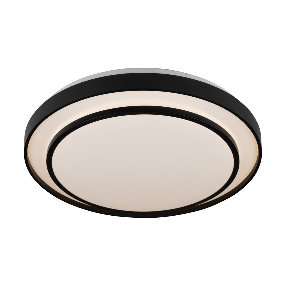 Aziza Collection 1-Light 19" Flush Mount Black