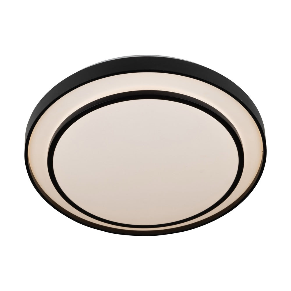 Aziza Collection 1-Light 19" Flush Mount Black