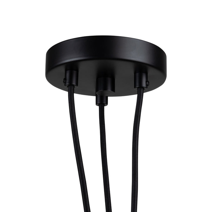 Camila Collection 3-Light Pendant Black
