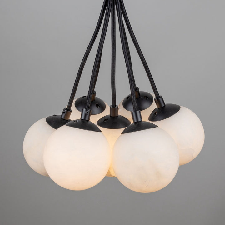 Camila Collection 7-Light Pendant Black