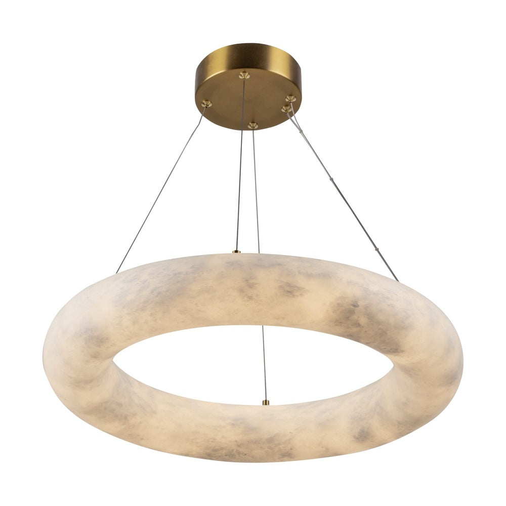 Camila Collection 1-Light 19" Chandelier Brushed Brass