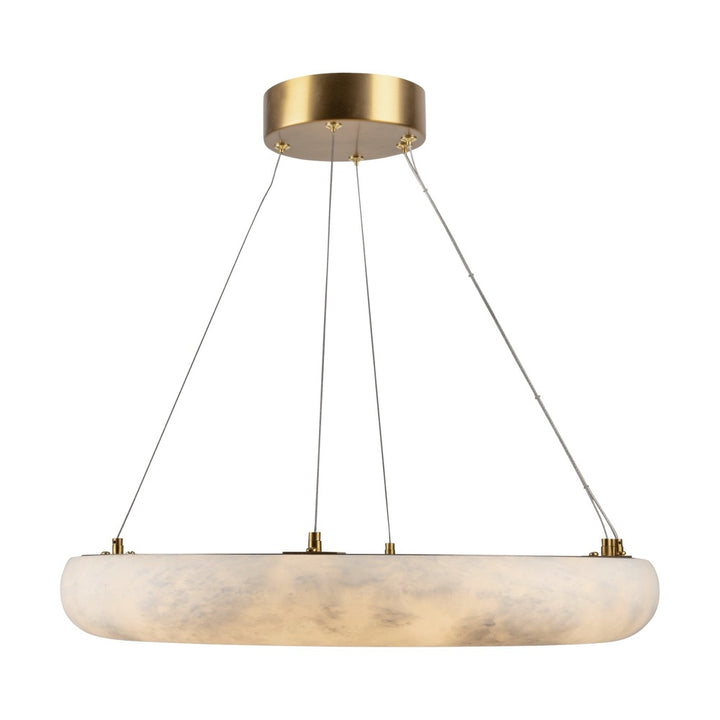 Camila Collection 1-Light 19" Chandelier Brushed Brass