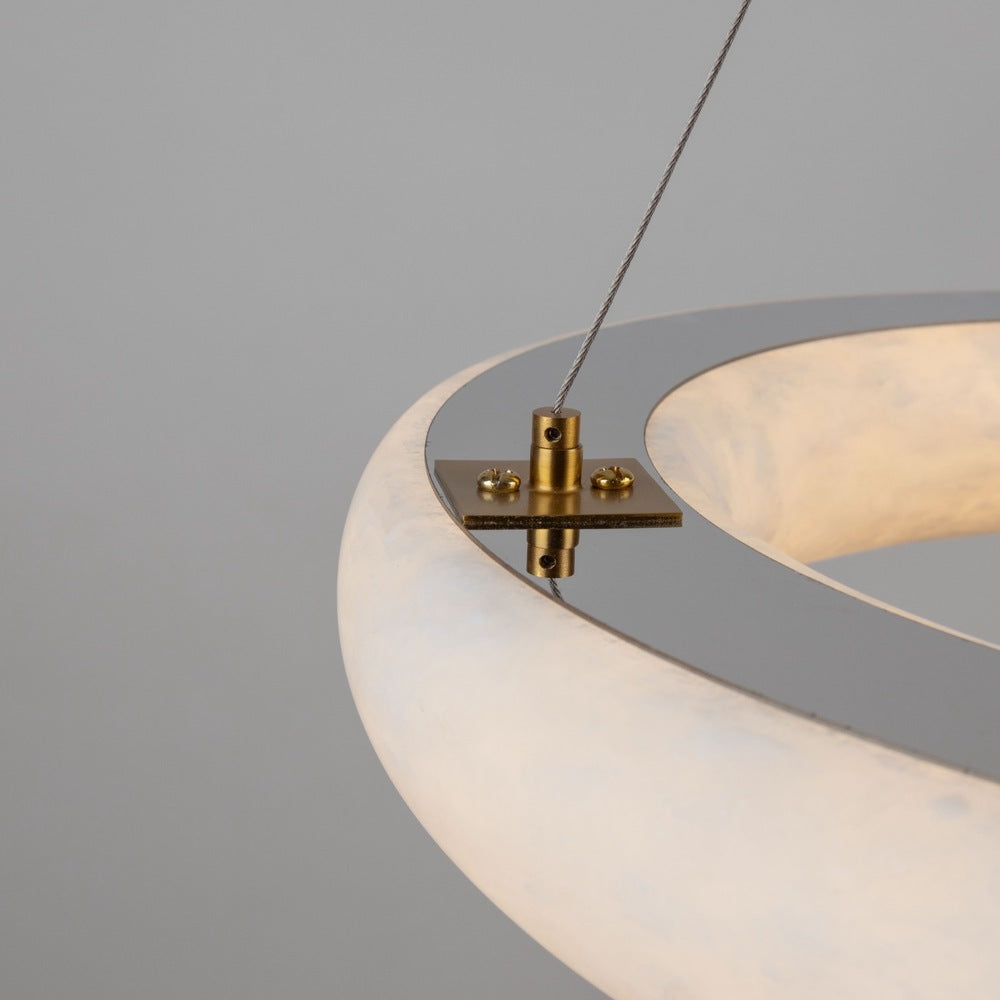 Camila Collection 1-Light 19" Chandelier Brushed Brass