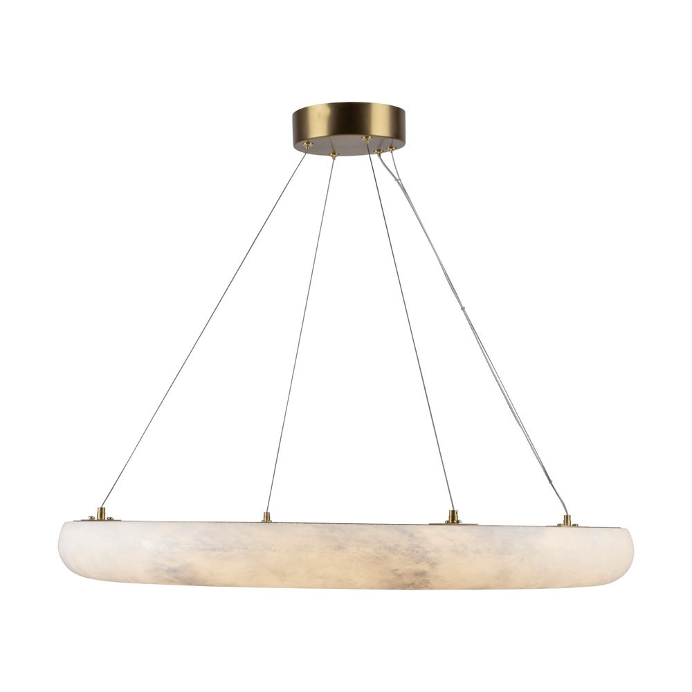 Camila Collection 1-Light 27" Chandelier Brushed Brass