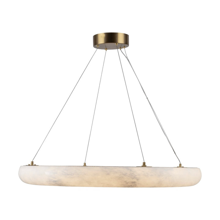 Camila Collection 1-Light 27" Chandelier Brushed Brass