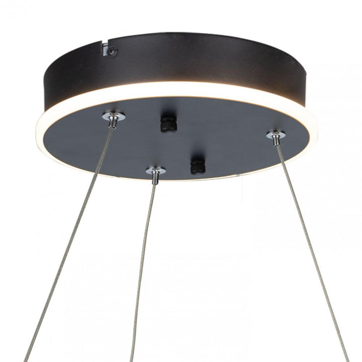 Sirius Collection Integrated LED Chandelier, Black