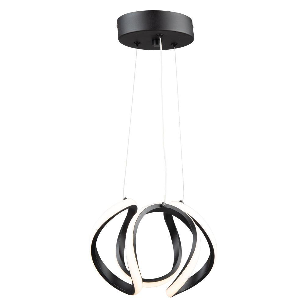 Mira 15W LED Pendant Black