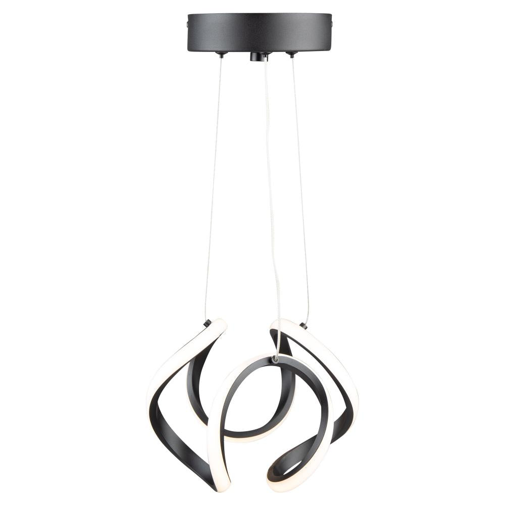Mira 15W LED Pendant Black
