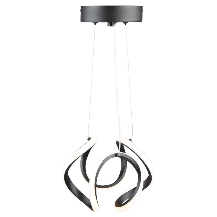 Mira 15W LED Pendant Black