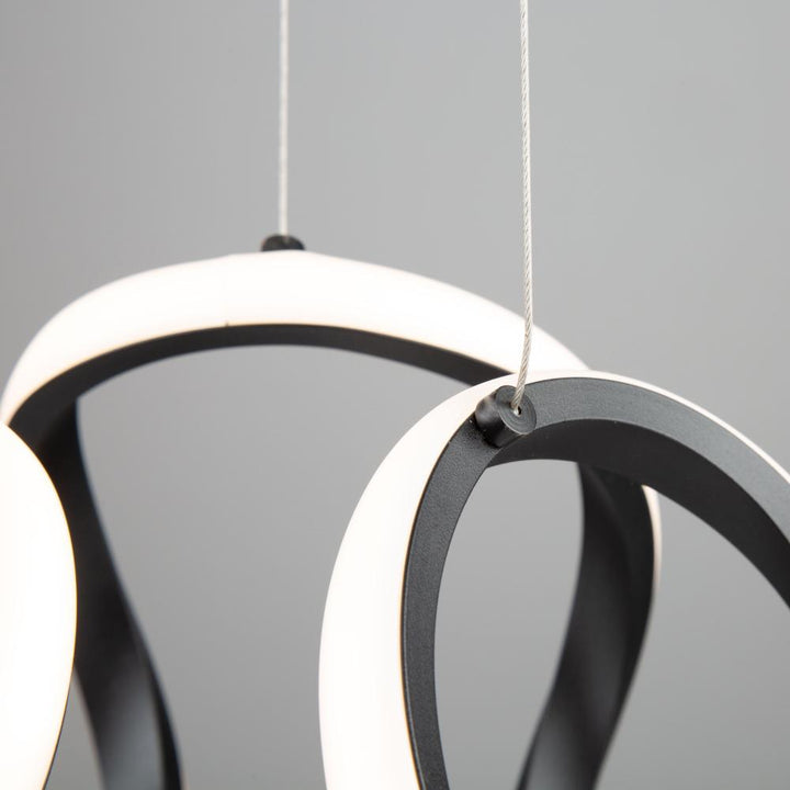 Mira 15W LED Pendant Black