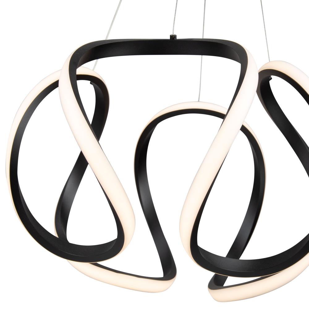 Mira 30W LED Pendant Black