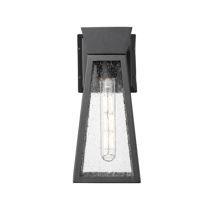 Lucian Collection 1-Light 12" Outdoor Wall Light Black