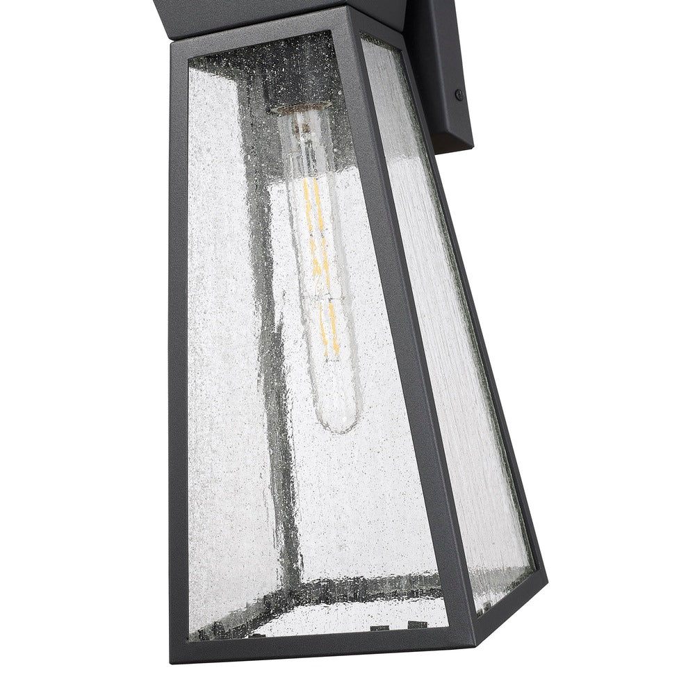 Lucian Collection 1-Light 17" Outdoor Wall Light Black